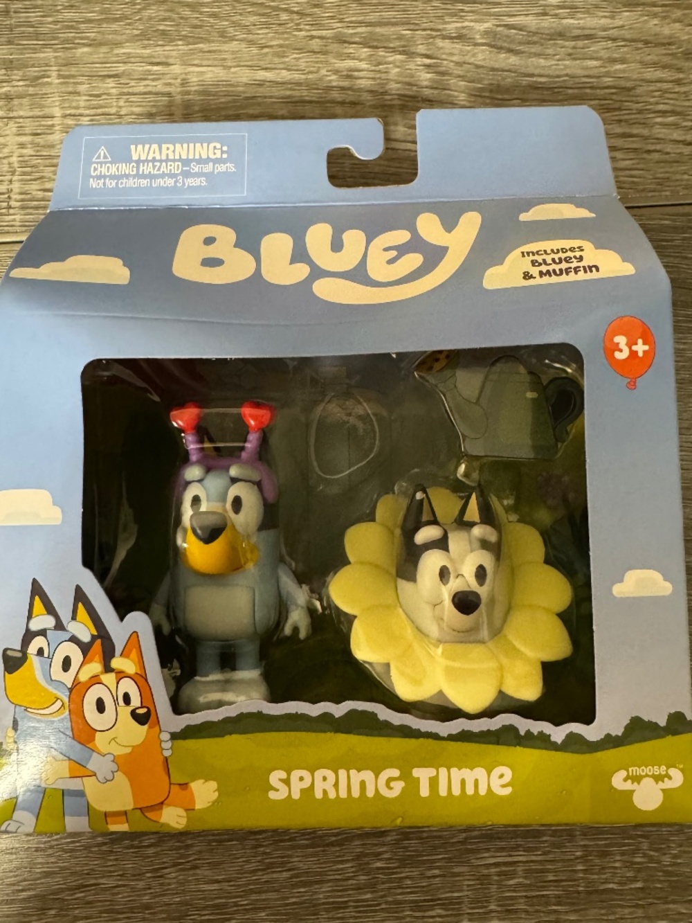Bluey Spring Time Figure Set Bluey & Muffin Ice Blocks Toy New